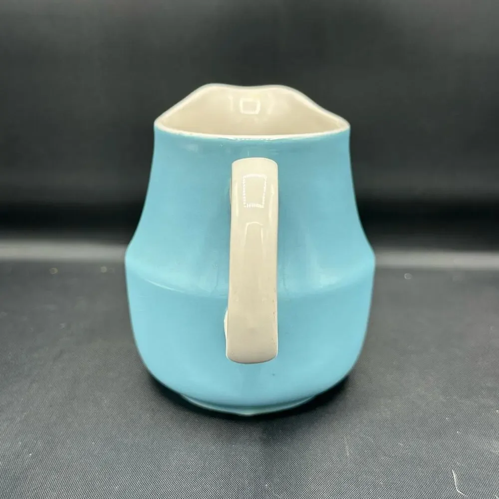 Vintage Creamer Mikasa Cera-Stone Blue Gigi Pattern Made in Japan